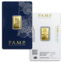 PAMP Suisse Gold Bar, 5 Gram, .9999 Pure