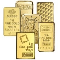 Gold Bar, 1 Gram .9999 Pure - NO Assay Package