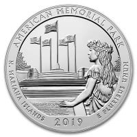 America the Beautiful - American Memorial Park 5 Ounce .999 Silver