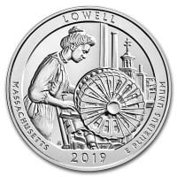 America the Beautiful - Lowell National Historical Park 5 Ounce .999 Silver