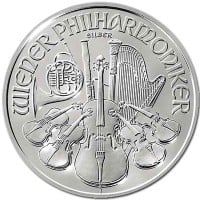 Silver Austrian Philharmonic, 1 Troy Ounce, .999 Pure