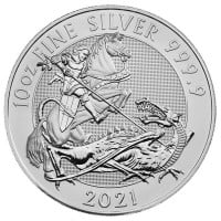 British Royal Mint Valiant - 10 Oz Coin, .9999 Pure Silver