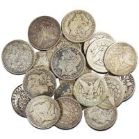 Morgan Dollar - Common Circulated, No Grade, 90% Silver