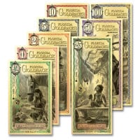 Florida Goldback State Bundle - One .9999 Gold-Backed Bill of Each Denomination (1/2, 1, 2, 5, 10, 25, 50 and 100)