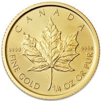 1/4 Ounce Gold Maple Leaf Coin 