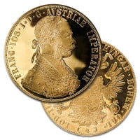 Austrian 4 Ducat, .4438 Troy Oz. Gold