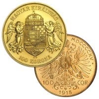 Austrian / Hungarian 100 Corona / Korona - .9802 Ounces Gold