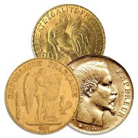 French 20 Franc Gold, Rooster/Napoleon, .1867 Ounce Gold Coin