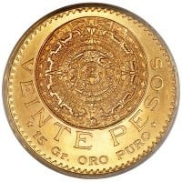 Mexican 20 Peso, .4823 Ounces Gold Content