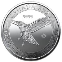 2020 Canadian Birds of Prey Series - RED-TAILED HAWK, 1/2 Troy Oz., .9999 Silver