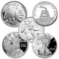 HALF OUNCE Silver Round - .999 Pure, Random Design (Our Choice)