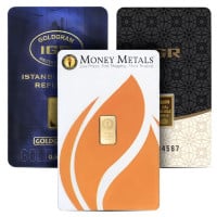 Gold Bar, 1/2 Gram in Assay Package (Brand our Choice)