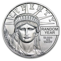 1/2 Oz Platinum American Eagle, Any Date/Type, .9995 Pure