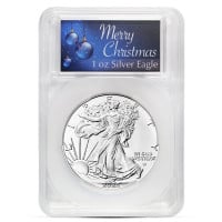 Silver American Eagle - In Merry Christmas Capsule