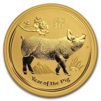 Perth Mint Lunar Series - 2019 Year of the Pig, 1 Oz .9999 Gold