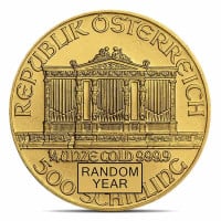 1/4 Ounce Austrian Philharmonic - Gold, .9999 Pure