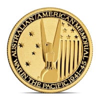 1/4 Oz Gold Australian War in the Pacific Coin, .9999 Pure (Dates Our Choice)