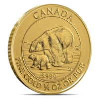 2015 RCM Polar Bear - 1/4 Oz., .9999 Pure Gold