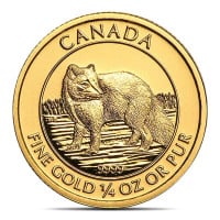 2014 RCM Arctic Fox - 1/4 Oz., .9999 Pure Gold