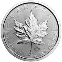 1 Oz Canadian Maple Leaf Silver Coin Featuring Queen Elizabeth II