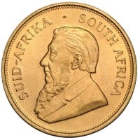 Krugerrand - 1 Troy Ounce Gold, 22k Purity