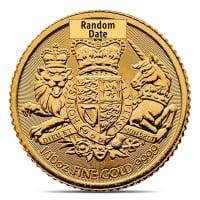 British Royal Arms - 1/10 Troy Oz, .9999 Pure Gold