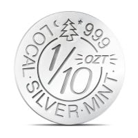 1/10 Ounce LSM Silver Round, .999 Pure