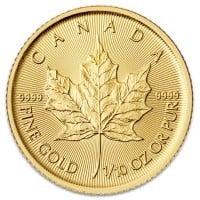 1/10th oz Gold Canadian Maple Leaf