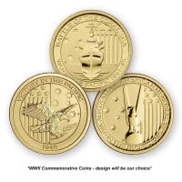 1/10 Ounce Perth Mint Gold Coin (World War II Commemorative / Design Our Choice)