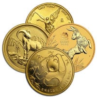 1/20 oz Random Design Sovereign Gold Coin, .999+ Pure