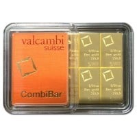 Valcambi CombiBar - 1 Troy Oz (10 x 1/10 Oz),  .9999 Gold