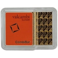 Valcambi Gold CombiBar - 50 Gram (50 x 1 Gram), .9999 Gold (1.608 troy Oz)