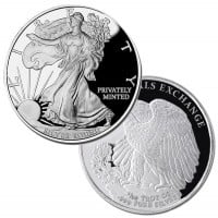 1/10 oz Walking Liberty Silver Round