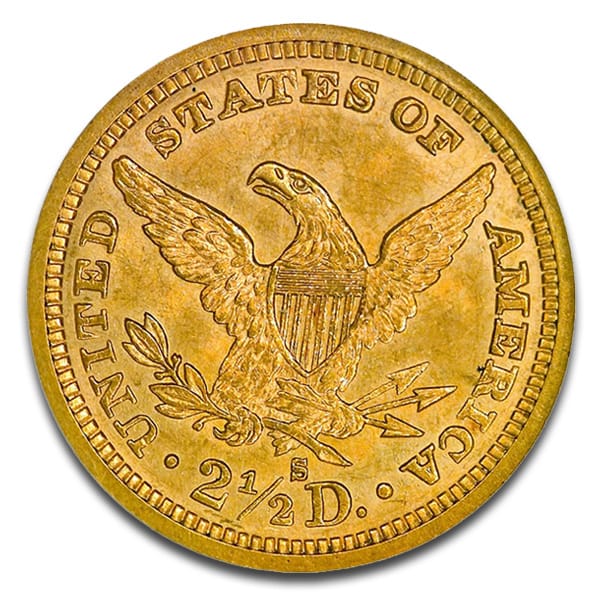 $2.50 U.S. Liberty Gold Quarter Eagles