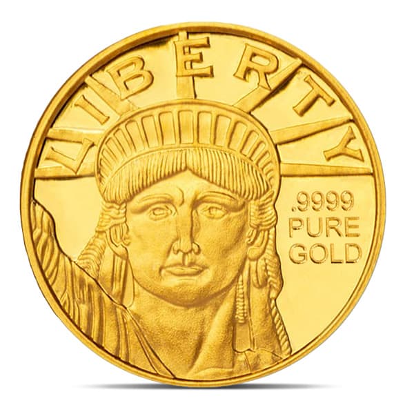 Lady Liberty Gold 1/200th Ounce Round - .9999 Pure