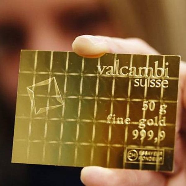 Valcambi Gold CombiBar - 50 Gram (50 x 1 Gram), .9999 Gold (1.608 troy Oz)