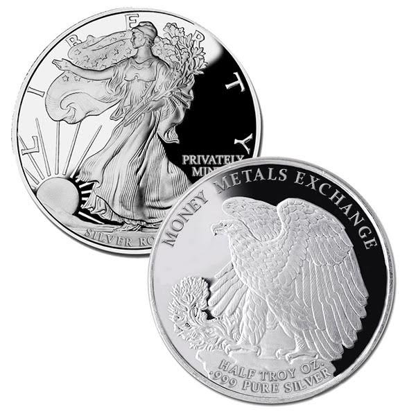 1/2 oz Walking Liberty Silver Round