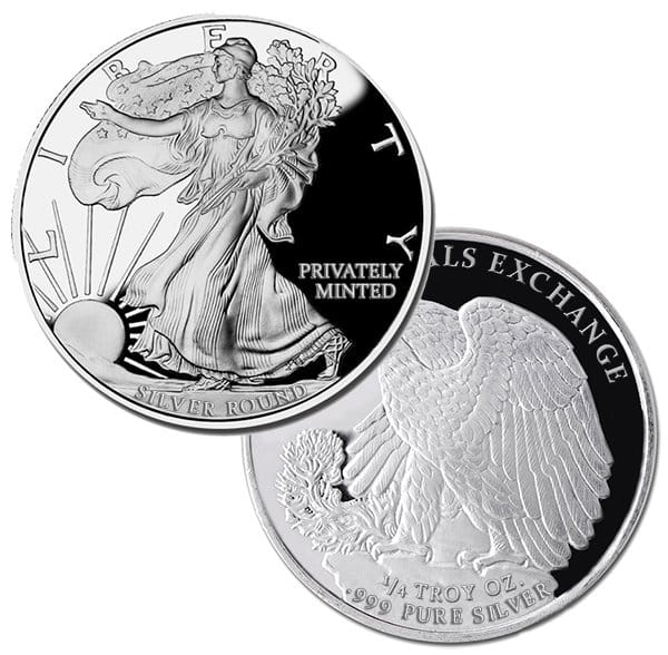 1/4 Ounce Walking Liberty Silver Round