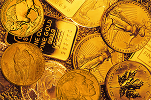 Gold Bullion bars and coins for sale