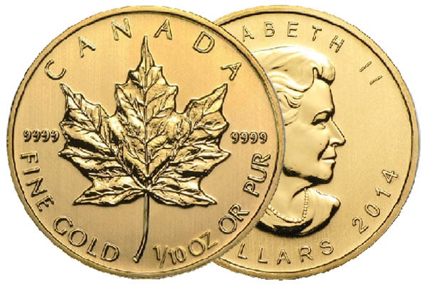Tenth Oz Gold Maples