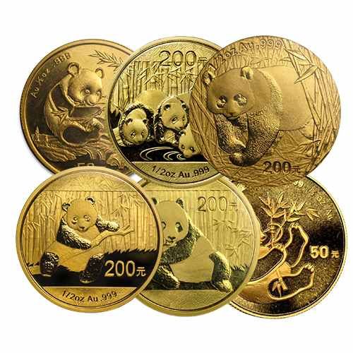 Random Year 1-oz Chinese Gold Pandas