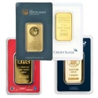 1 Oz Gold Bullion Bars for Sale