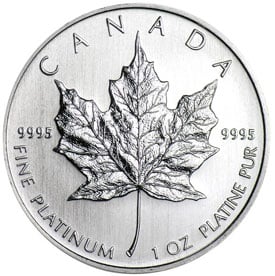 1 Oz Platinum Maple Leaf