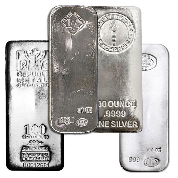 Great Deal on 100-oz Silver Bars!