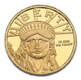 10oz Lady Liberty Gold Coin