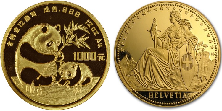 Unique 12-oz Gold Coins!