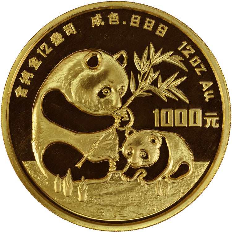 REDUCED: Unique 12-oz Panda Gold Coins!