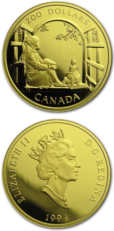 1994 Canada 1/2 Oz Proof Gold $200 Anne of Green Gables in air-tite