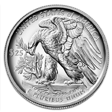 1 Oz Palladium Eagles - Reverse