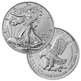 1 Oz Silver Eagle Below Spot